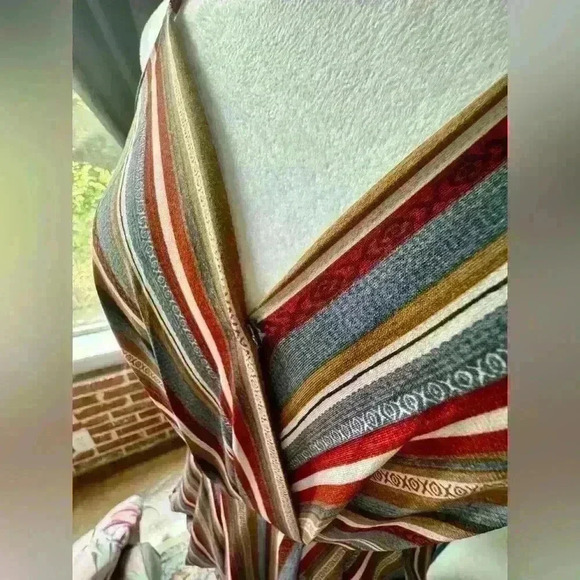 BCBGeneration Striped Midi Dress-Size S - Picture 4 of 10